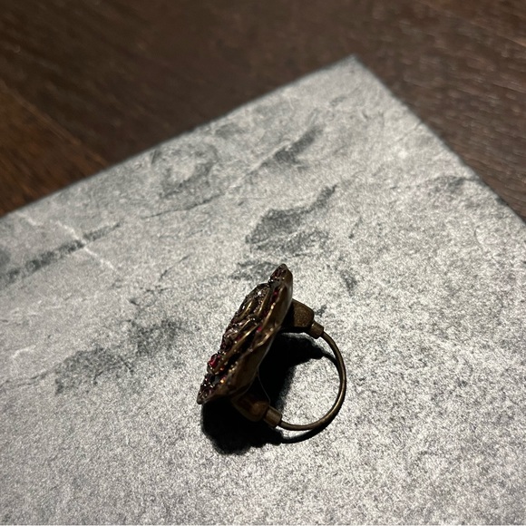 Stunning Colourful sequin-Gold plated Rose-flower ring - Picture 5 of 5